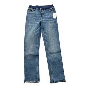 Lands' End Boys Pull-on Knit Waistband Jeans NWT Size Large 10/12